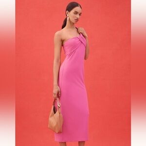 Anthropologie Porridge Elegant Pink Maxi Dress, NWT, Size Large